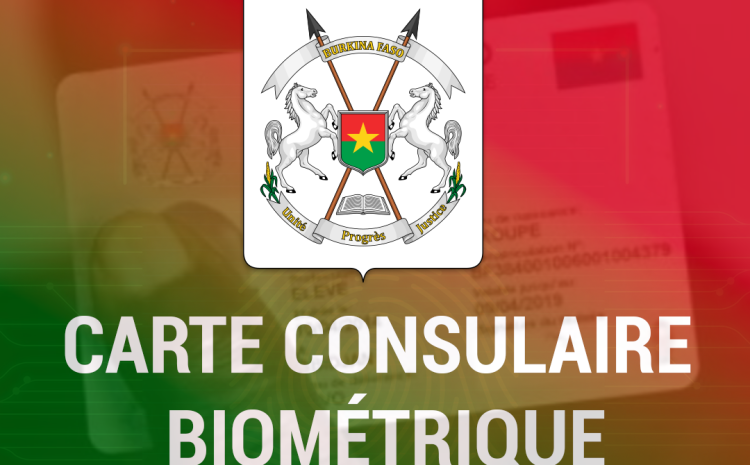  La carte consulaire biométrique