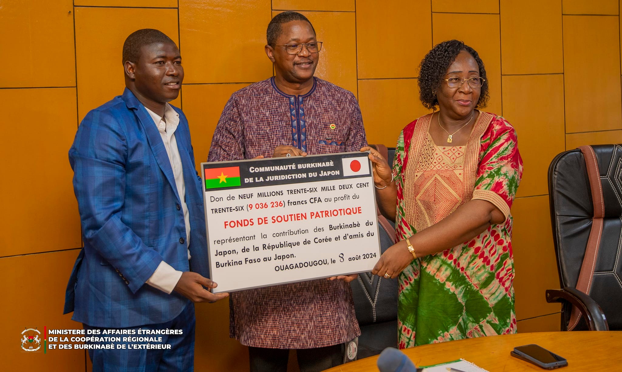  Contribution à l’effort de paix : des Burkinabè de la diaspora mobilisent plus de 11 millions de francs CFA