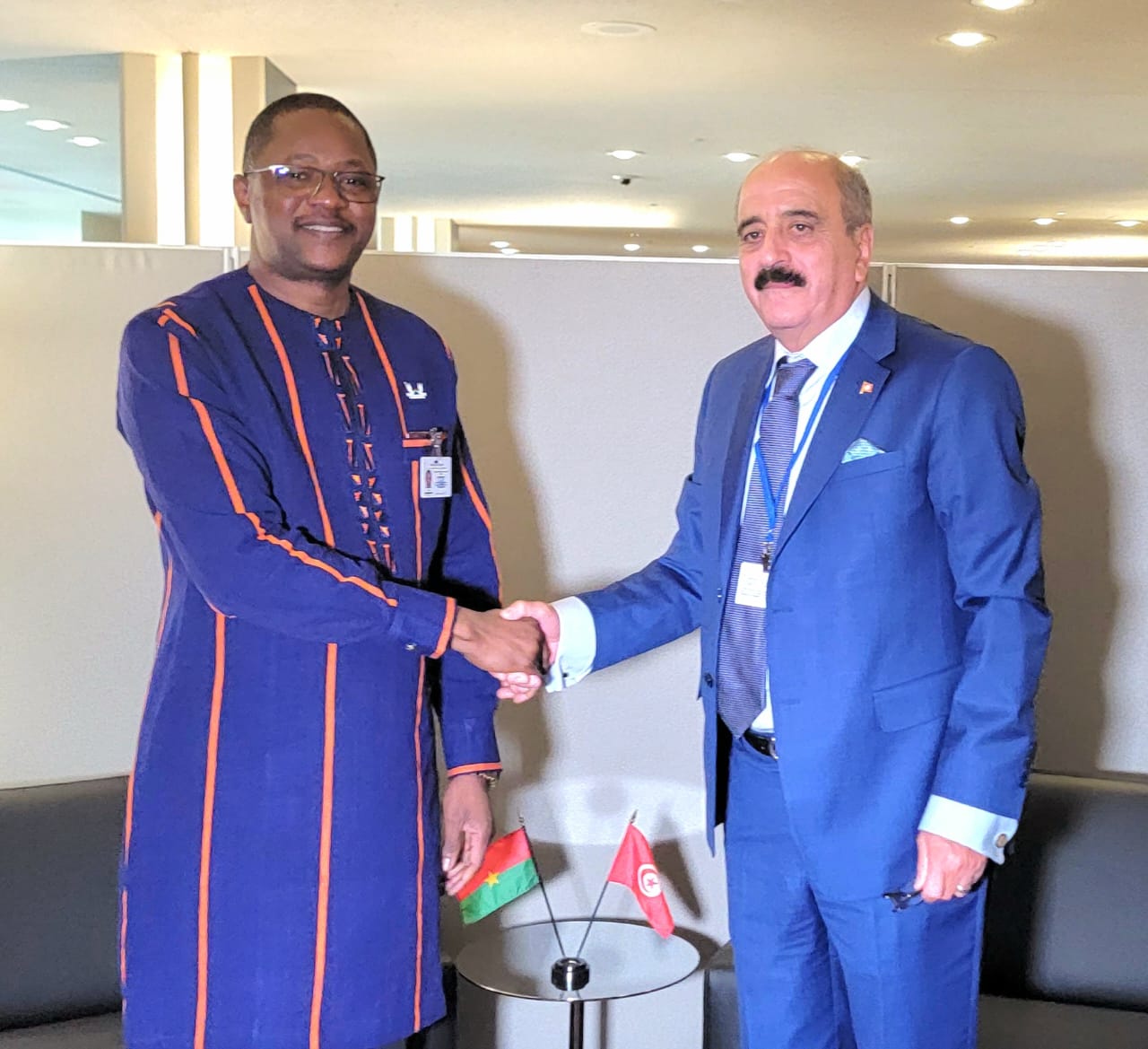 Avec SEM Mohammed Ali NAFTI, ministre des Affaires étrangères de la Tunisie
