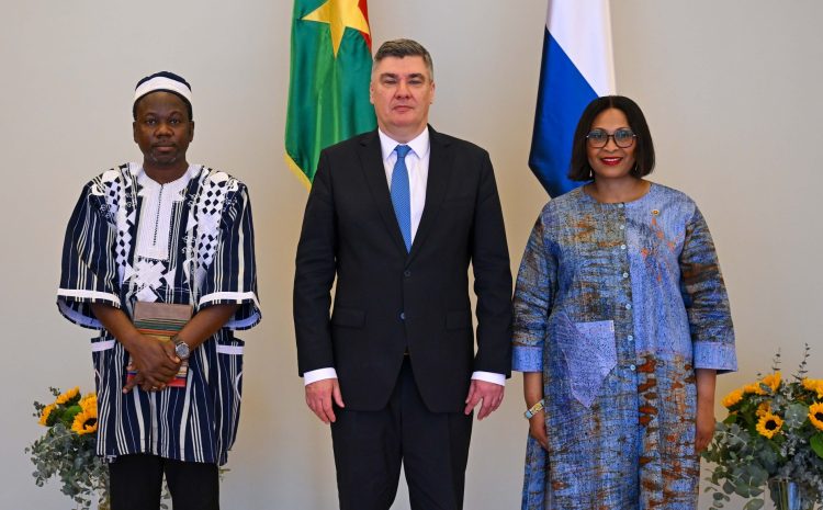  Renforcement de la coopération entre le Burkina Faso et la République de Croatie : L’Ambassadeur Maimounata OUATTARA présente ses Lettres de créance à S.E.M Zoran Milanović