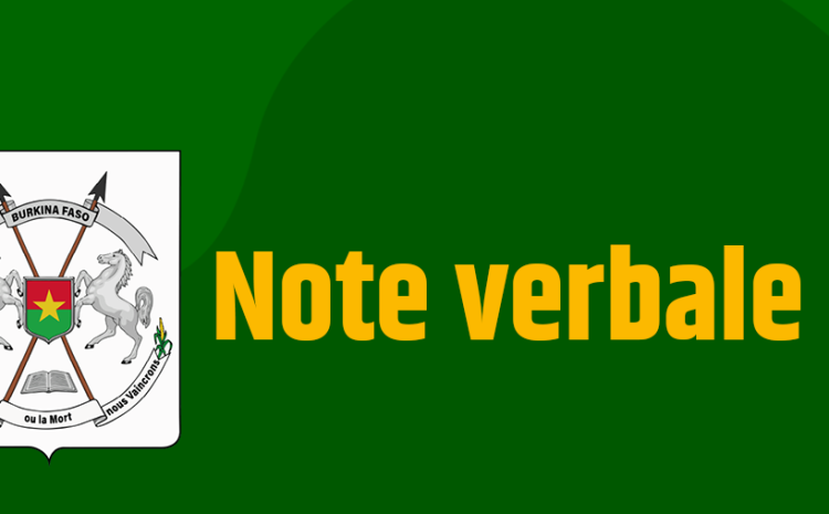  Note verbale
