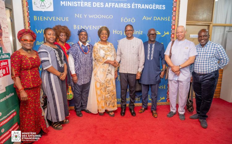  Retour des Afro descendants au Burkina : la délégation échange avec le Chef de la diplomatie burkinabè