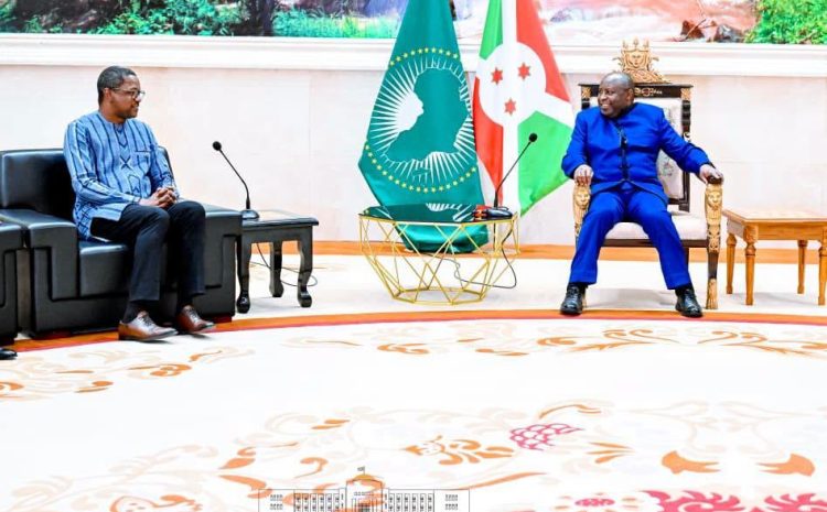  Coopération Burkina Faso-Burundi : le ministre des Affaires étrangères chez le Président NDAYISHIMIYE pour un renforcement de l’axe Ouagadougou-Bujumbura
