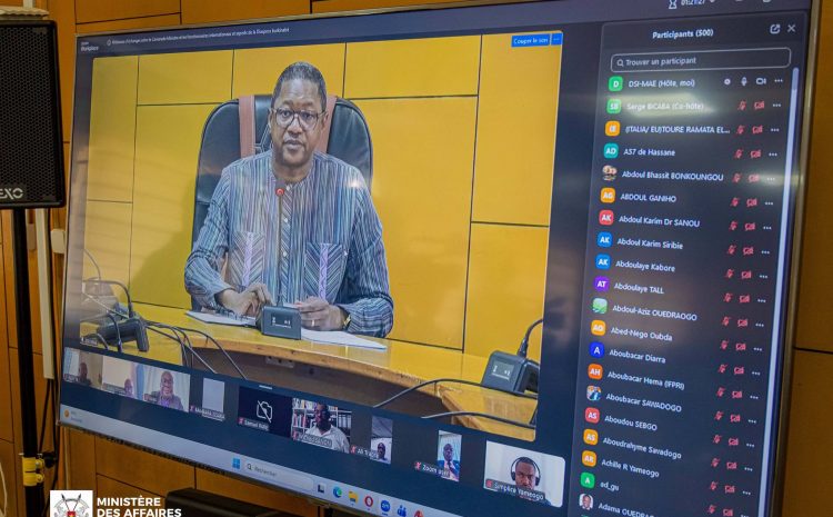  Promotion des compétences burkinabè à l’international : le MAE renforce le cadre de concertation avec les fonctionnaires internationaux et les experts de la diaspora burkinabè