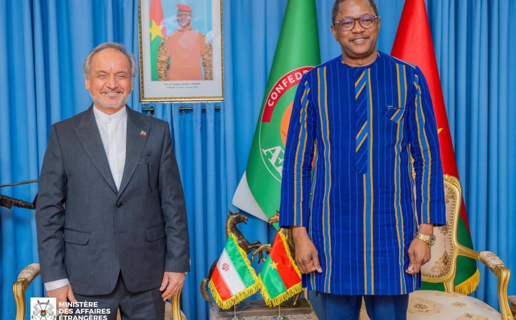  Burkina Faso-Faso-République Islamique d’Iran : le renforcement de la coopération au menu d&rsquo;un échange entre le Chef de la diplomatie burkinabè et l&rsquo;ambassadeur FAGHIHI