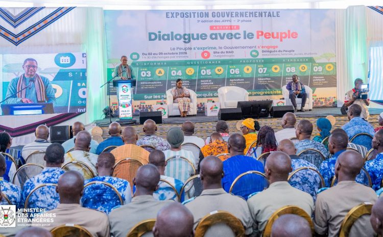  Exposition gouvernementale : le Camarade ministre des Affaires étrangères présente aux citoyens burkinabè les acquis majeurs de son département