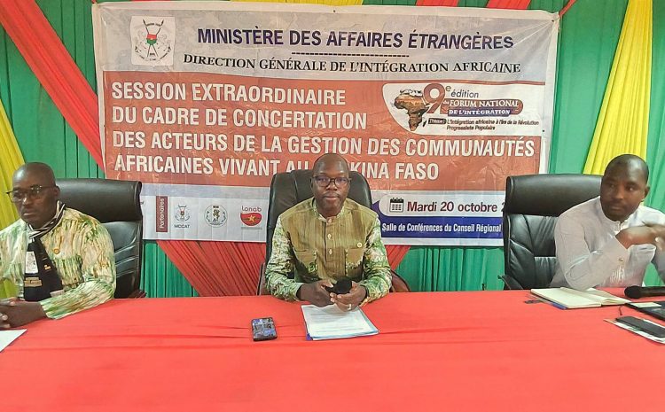  Communautés africaines vivant au Burkina Faso: le dialogue se renforce avec les autorités pour une intégration réussie